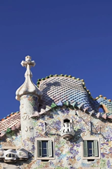 Casa Batllo Prints: Casa Batllo, architect Antonio Gaudi, Modernisme, UNESCO World Heritage Site, Eixample