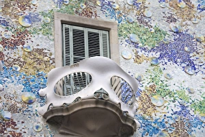 Casa Batllo by Gaudi, Barcelona, Catalonia, Spain, Europe