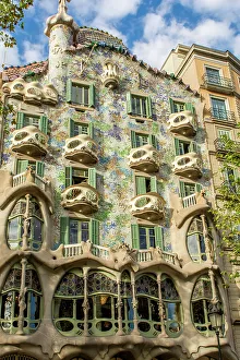 Antoni Gaudi Prints: Casa Batllo, modernism design by Antoni Gaudi