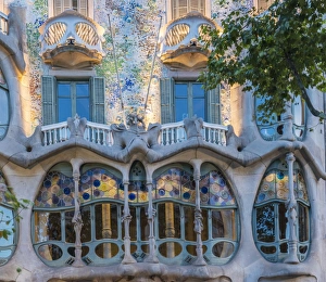 Casa Batllo Prints: Casa Batllo, UNESCO World Heritage Site, Barcelona, Catalonia, Spain, Europe