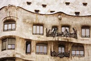Antonio Gaudi Prints: Casa Mila (La Pedrera) by Gaudi, UNESCO World Heritage Site, Barcelona