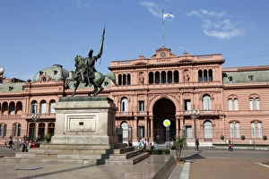 Casa Rosada in Plaza de Mayo, Buenos Aires, Argentina, South America