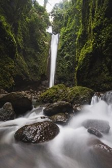 Cascading Prints: Casaroro Falls, Valencia, Dumaguete, Cebu, The Visayas, Philippines, Southeast Asia, Asia