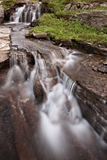 Flowing Prints: Cascades, Glacier National Park, Montana, United States of America, North America
