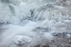 San Miguel County Prints: Cascades on the partially frozen San Miguel River