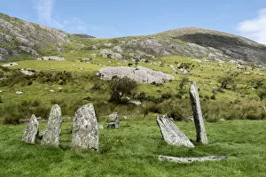 Irish Culture Gallery: Cashelkeelty Stone Circle, Beara Peninsula, County Kerry, Munster, Republic of Ireland