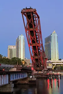 Bridges Prints: Cass Street and CSX Bridges over the Hillsborough River