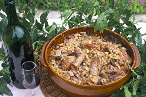 Lunch Prints: Cassoulet de Carcassonne, by Chef M. Rodrigues, Hameau de Saint Martin