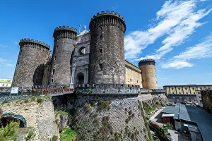 Concrete Prints: Castel Nuovo, the historic Centre of Naples (Napoli)