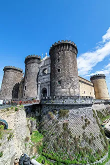 Castle Walls Prints: Castel Nuovo, the historic Centre of Naples (Napoli)
