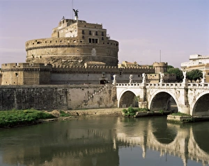 River Tiber Prints: Castel San Angelo and River Tiber