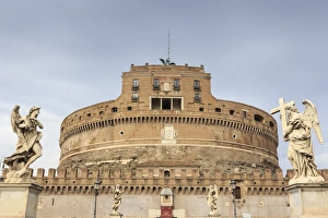 Historic Centre Prints: Castel Sant Angelo (Hadrians Mausoleum), Vatican area, Historic Centre, Rome, UNESCO
