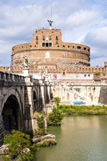 Castel Sant Angelo, Ponte Sant Angelo and Tiber River, UNESCO World Heritage Site
