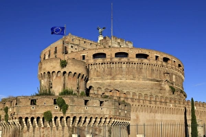 Cylindrical Prints: Castel Sant Angelo, UNESCO World Heritage Site, Rome, Lazio, Italy, Europe