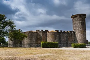 Hedge Prints: Castello della Badia (Vulci Castle), Vulci, Province of Viterbo, Lazio, Maremma, Italy