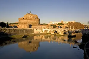 Castello San Angelo (St. -Angelo Castle) (Mole Adriana) and St. Angelo bridge