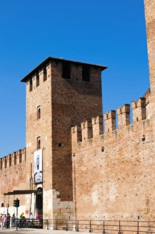 Verona Prints: Castelvecchio fortress dating from 1355