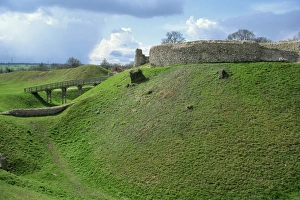 Castle at Castle Acre, Norfolk, England, United Kingdom, Europe