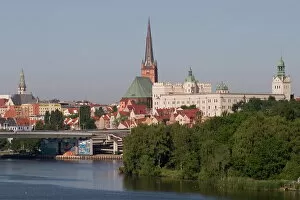 Images Dated 10th June 2009: Castle, cathedral and River Odra, Szczecin, West Pomerania, Poland, Europe