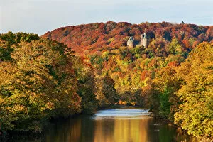 Autumn Gallery: Castle Coch (Castell Coch) (The Red Castle) in autumn, Tongwynlais, Cardiff, Wales