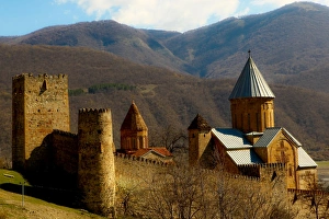 Images Dated 21st April 2009: Castle in the countryside of Tbilisi, The Republic of Georgia, Central Asia, Asia