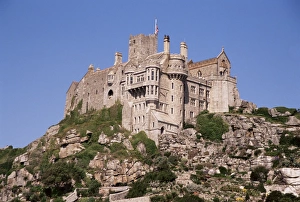 Castle dating from the 14th century, St. Michaels Mount, Cornwall