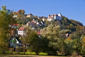 Images Dated 11th October 2010: Castle Egloffstein in the Franconian Switzerland, Franconia, Bavaria, Germany. Europe