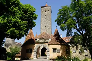 City Gate Prints: The Castle Gate (Burg Tor) in the walls of Rothenburg ob der Tauber