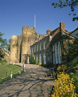 The Castle Gatehouse, adjoining Gothic mansion, Tonbridge, Kent, England