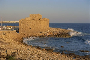 Cyprus Prints: Castle guarding the harbour at Paphos, Cyprus, Mediterranean, Europe