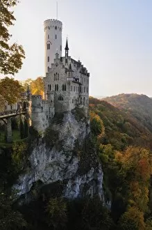 Images Dated 10th October 2008: Castle Liechtenstein, Schwaebische Alb, Baden-Wurttemberg, Germany, Europe