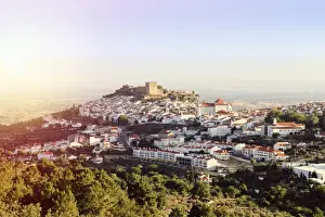 Alentejo Prints: The castle and medieval walled town of Castelo de Vide in the high Alentejo, Portugal