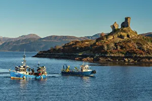 Inner Hebrides Prints: Castle Moil overlooking Kyleakin Harbour