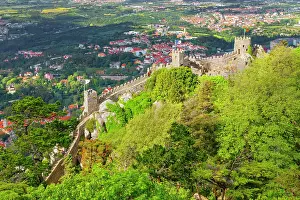 Sintra Prints: Castle of the Moors offers views of Sintra skyline