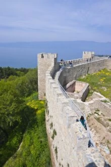 Images Dated 23rd April 2008: Castle, Ohrid at Lake Ohrid, UNESCO World Heritage Site, Macedonia, Europe