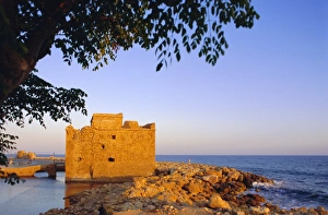 Cyprus Prints: The castle, Paphos, Cyprus, Europe