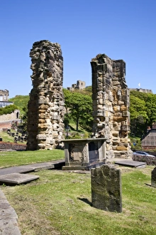 Cemeteries Prints: Castle Ruins from St. Marys Churchyard