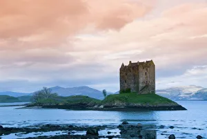 Loch Prints: Castle Stalker, near Port Appin, Argyll, Highlands, Scotland, United Kingdom, Europe
