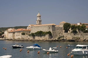 Images Dated 14th July 2009: Castle and waterfront, Krk, Croatia, Europe