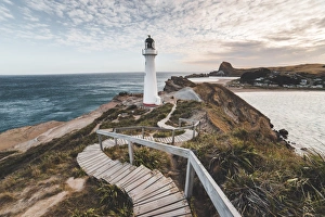Castlepoint (Castle Point) Lighthouse, Wellington region, North Island, New Zealand