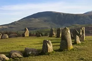 Standing Stone Collection: Castlerigg Stone Circle, a 40 stone circle from 3200 BC, Keswick, Lake District National Park