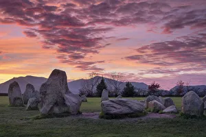 Skies Prints: Castlerigg Stone Circle at sunset
