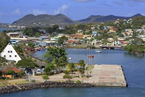 Castries Prints: Castries Harbor, St. Lucia, Windward Islands, West Indies, Caribbean, Central America