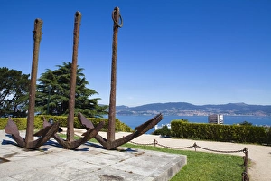 Anchor Prints: Castro Park, Vigo, Galicia, Spain, Europe