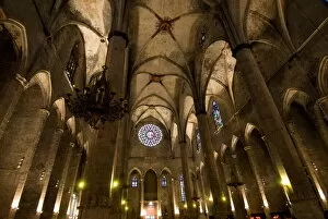 Images Dated 21st November 2008: Catalan Gothic church of Santa Maria del Mar, Barcelona, Catalonia, Spain, Europe