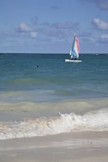 Images Dated 1st December 2011: Catamaran, Bavaro Beach, Punta Cana, Dominican Republic, West Indies, Caribbean