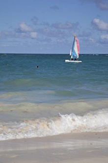 Catamaran Prints: Catamaran, Bavaro Beach, Punta Cana, Dominican Republic, West Indies, Caribbean