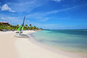 Calmness Prints: Catamarans on Playa Guardalvaca, Holguin Province, Cuba, West Indies, Caribbean