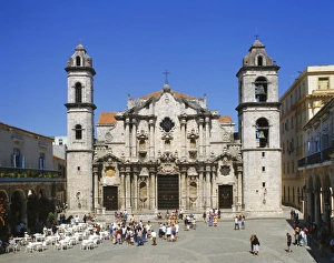 Old Havana Prints: Catedral de la Havana, the Cathedral in Old Havana, Cuba
