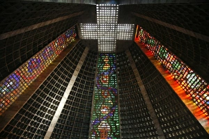 Metropolitan Cathedral Prints: Catedral Metropolitana (Metropolitan Cathedral), Rio de Janeiro, Brazil, South America